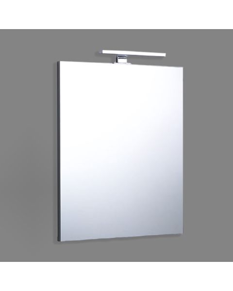 Specchio 60x80 con lampada cromata 20cm