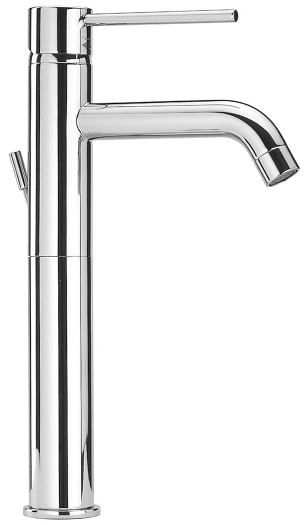 Rubinetto lavabo altro miscelatore formato maniglia tonda