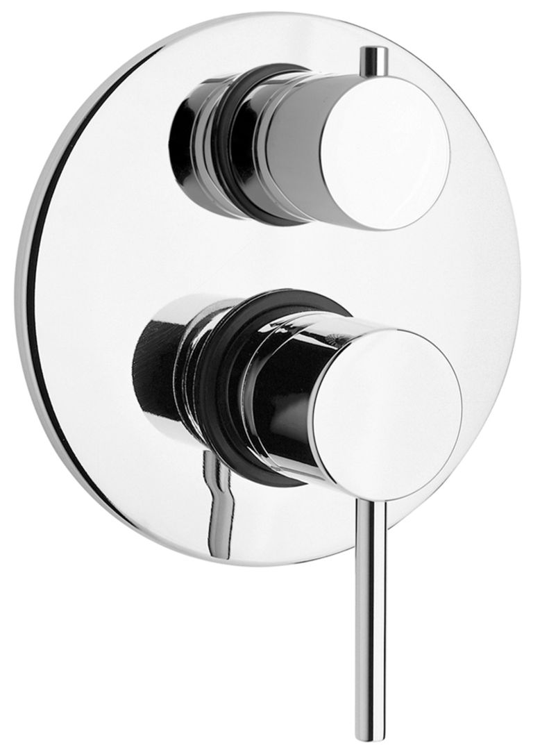 Rubinetto Miscelatore design moderno con installazione ad incasso per doccia