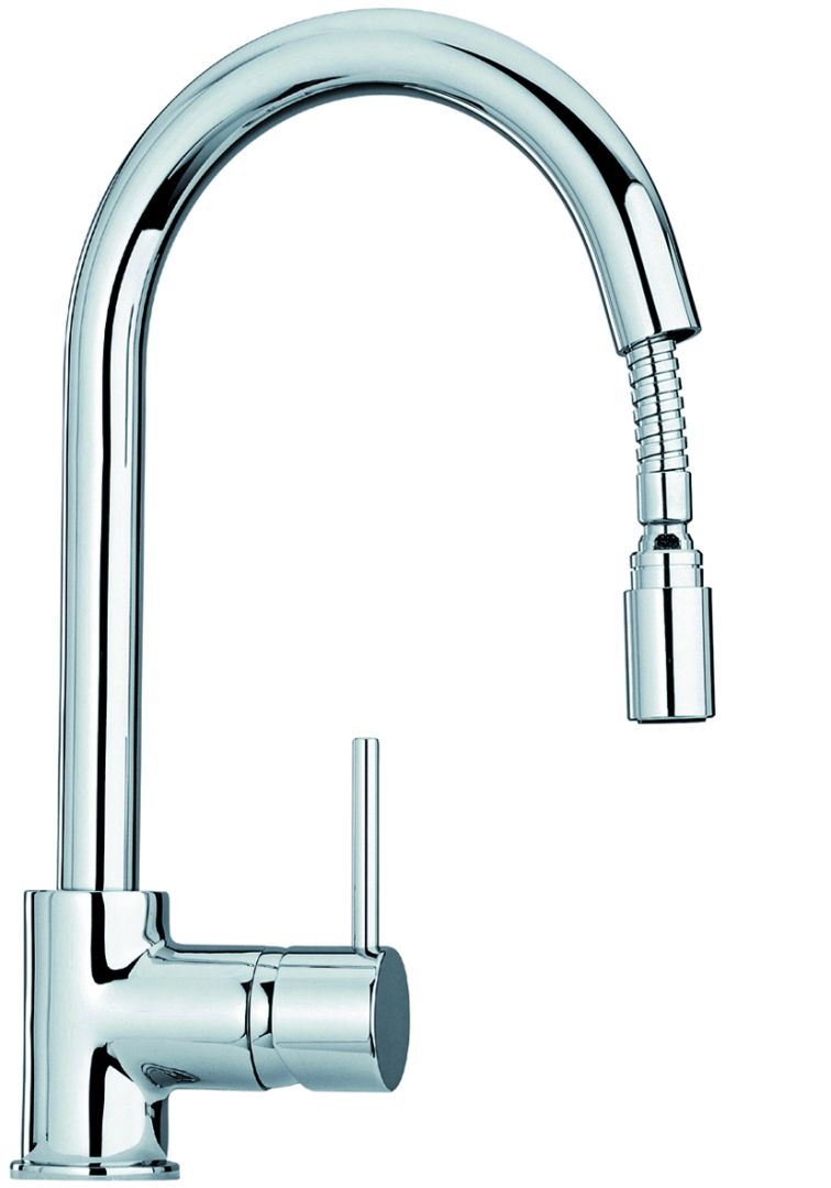 Rubinetto miscelatore per cucina con doccetta estraibile