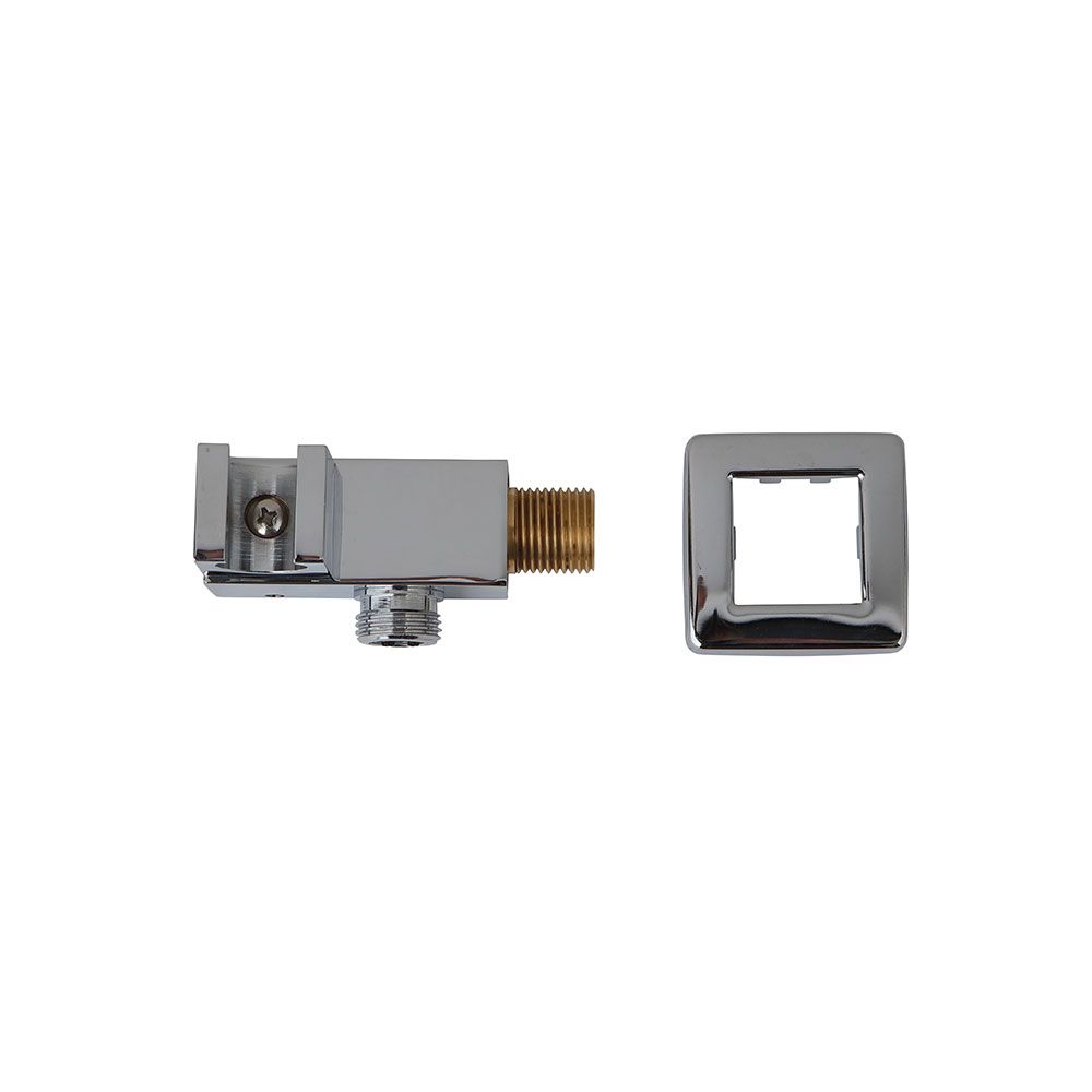 Supporto doccetta squadrata con attacco flessibile