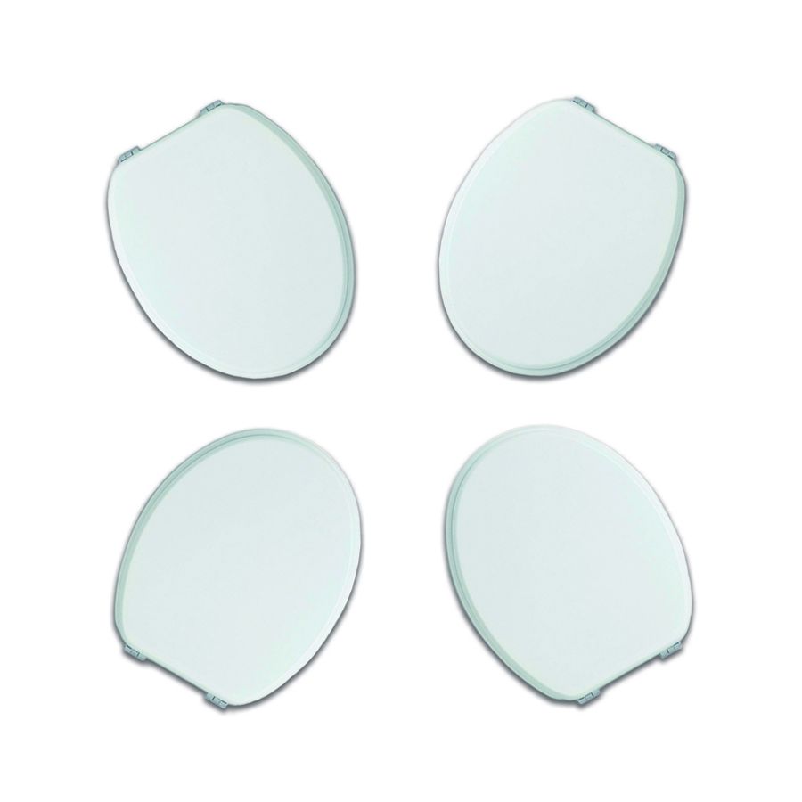 Confezione 4 tavolette wc universali bianchi