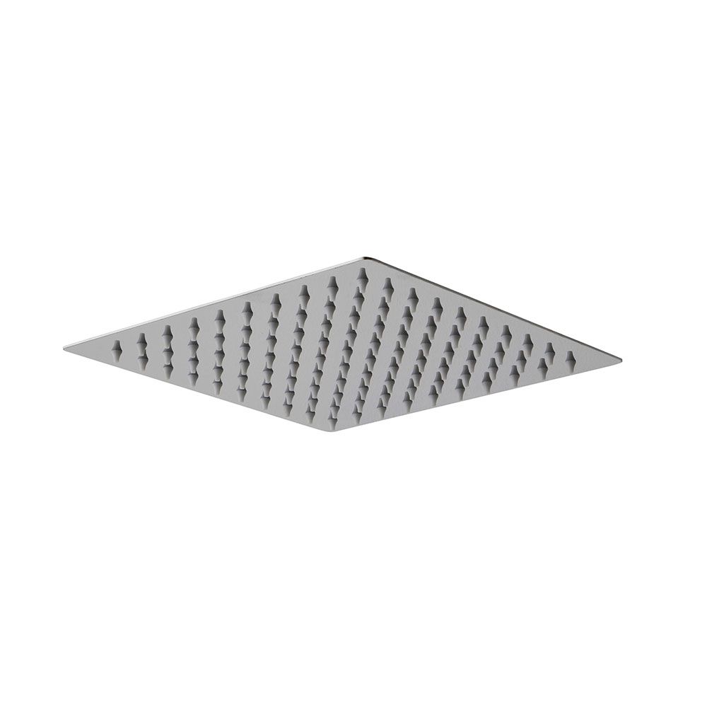 Soffione cromato quadrato