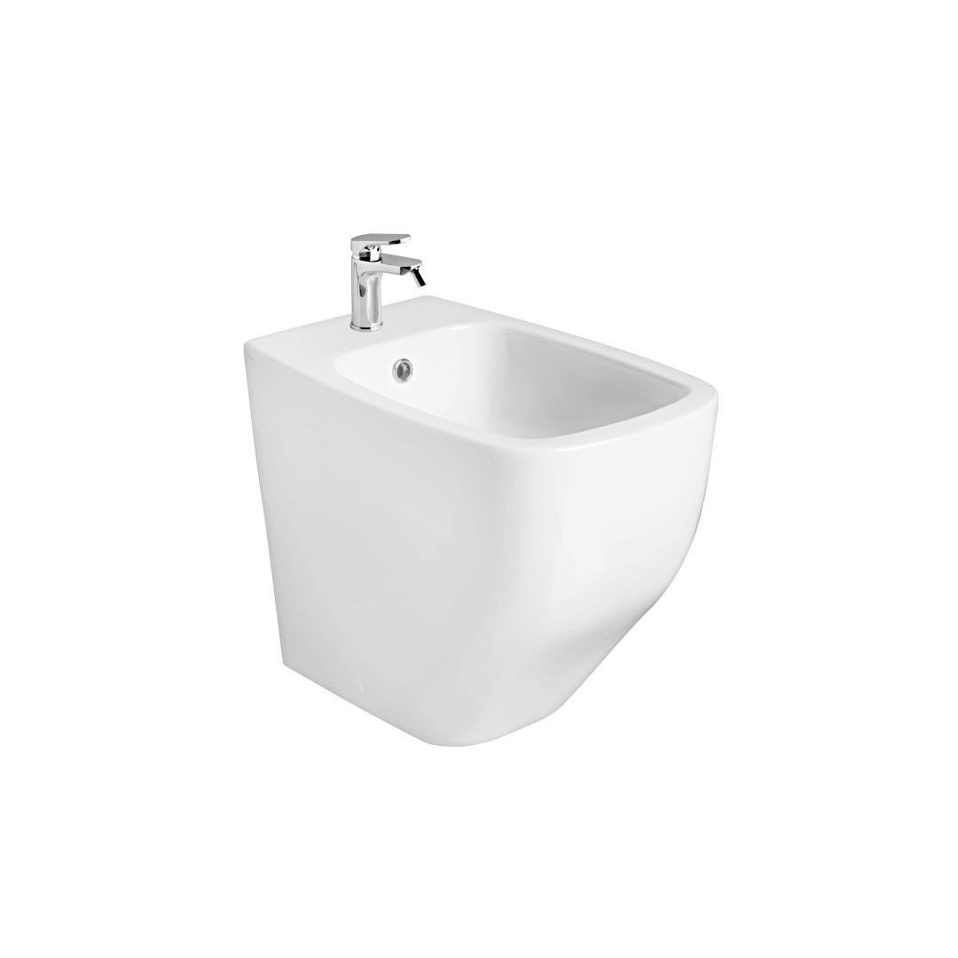 Bidet bianco lucido in ceramica