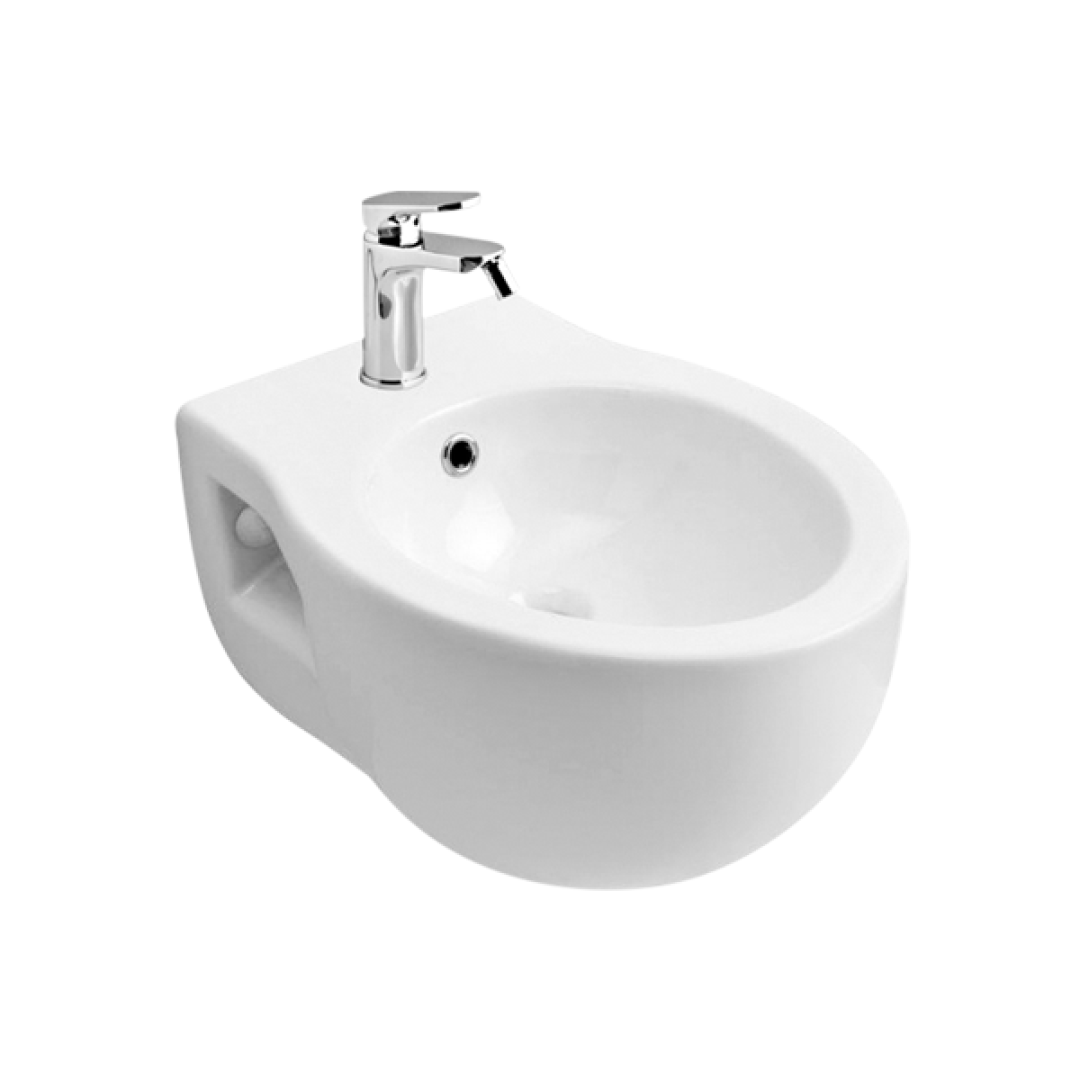 Bidet sospeso in ceramica bianca Patascoss