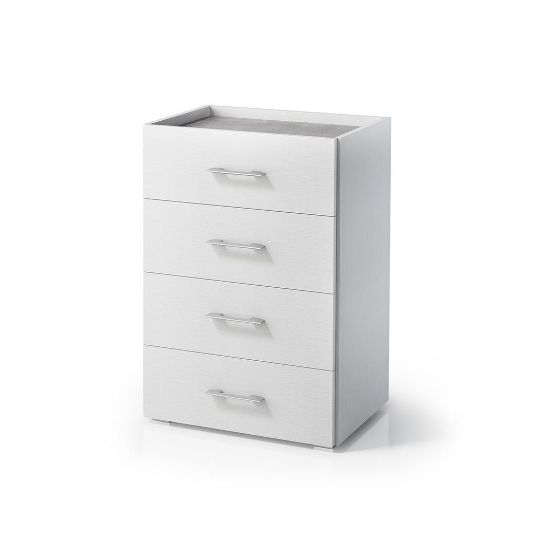 Cassettiera con 4 cassetti e vassoio contenitore