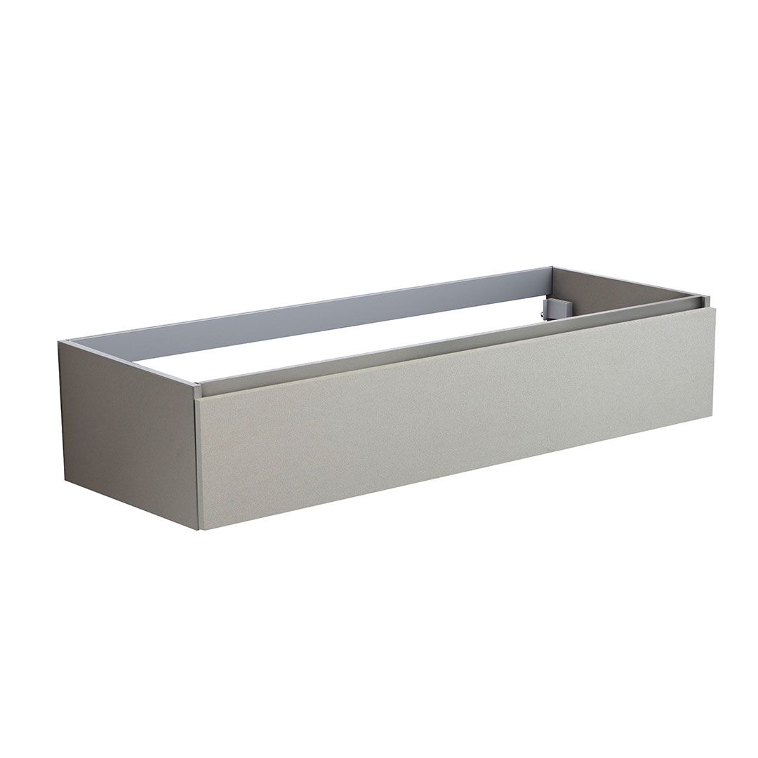 Base con cassetto 120cm grigio perla