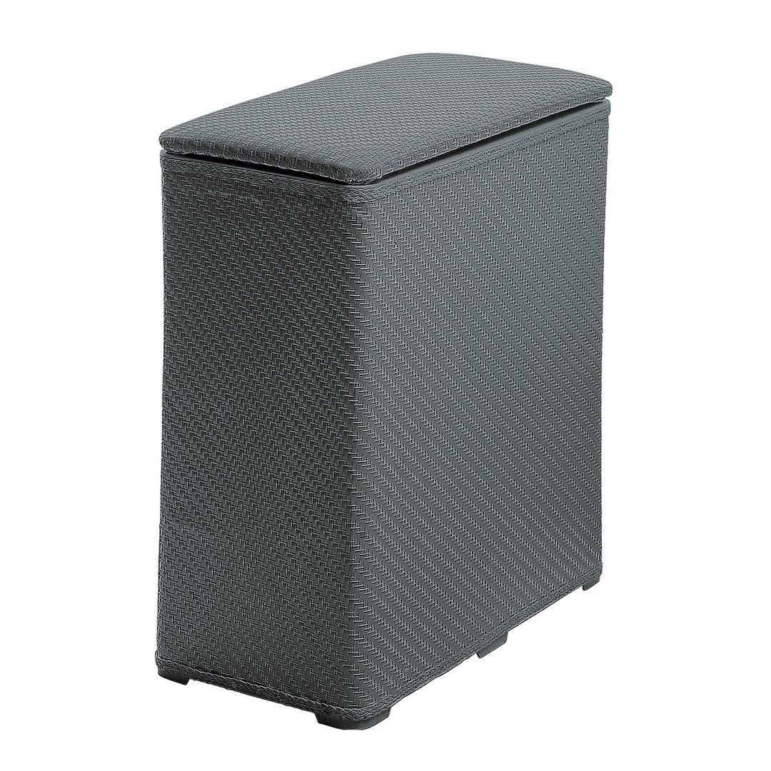 Cesto portabiancheria in resina termoplastica grigio