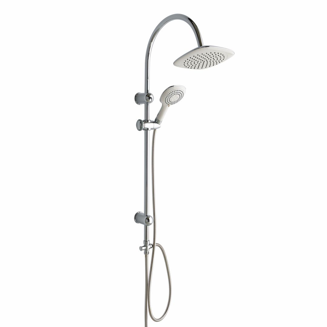 Colonna doccia con soffione quadrato e doccetta