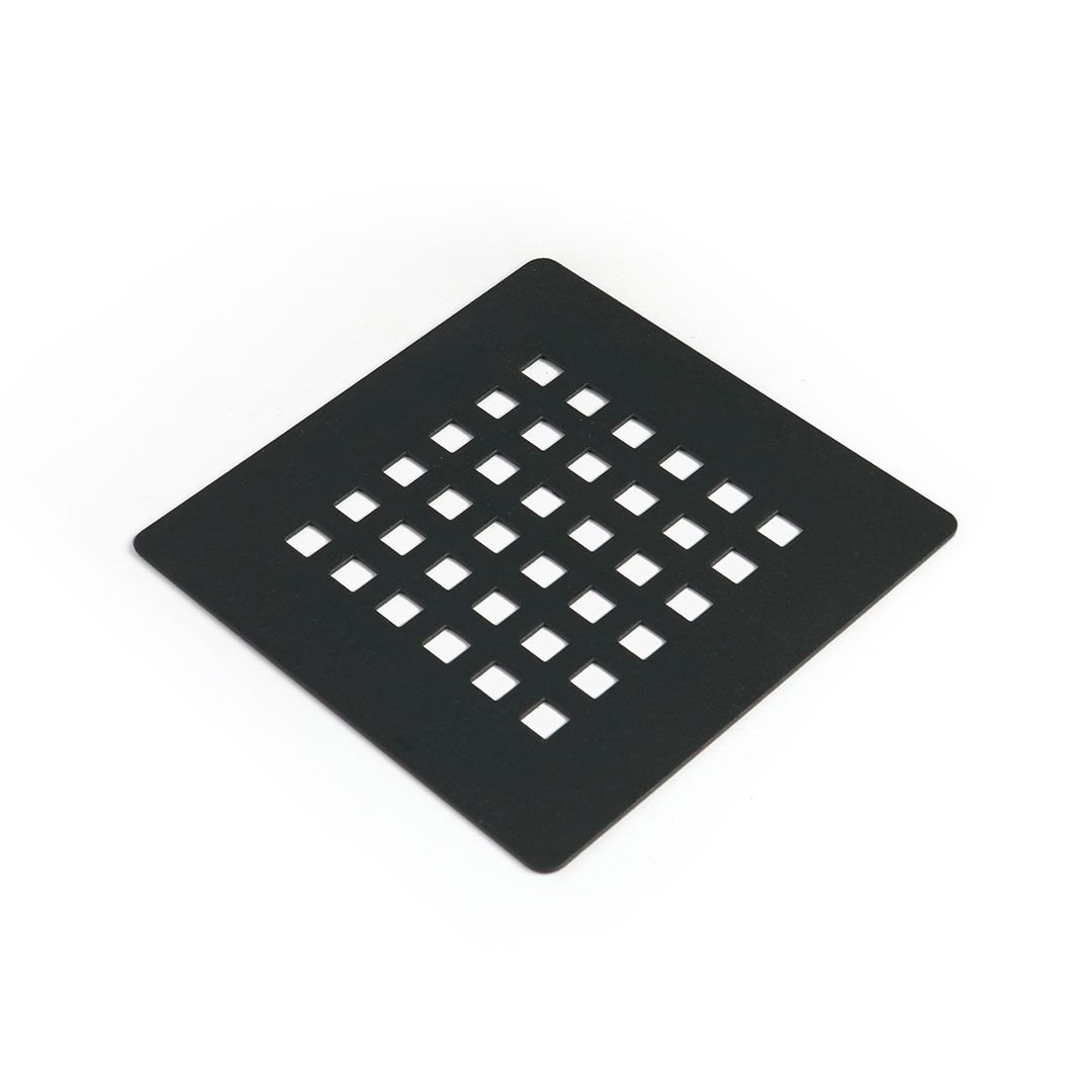 Copri piletta doccia quadrata acciaio inox antracite