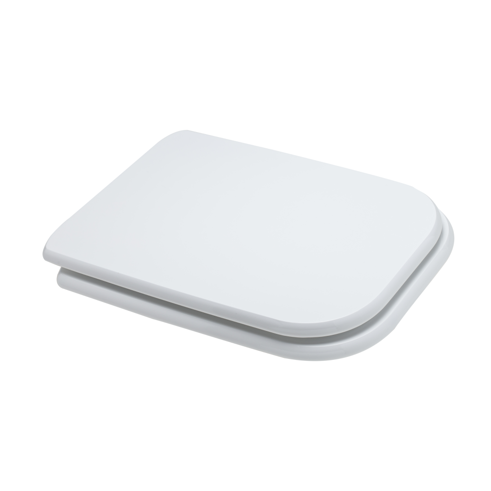 Sedile wc in mdf bianco Conca