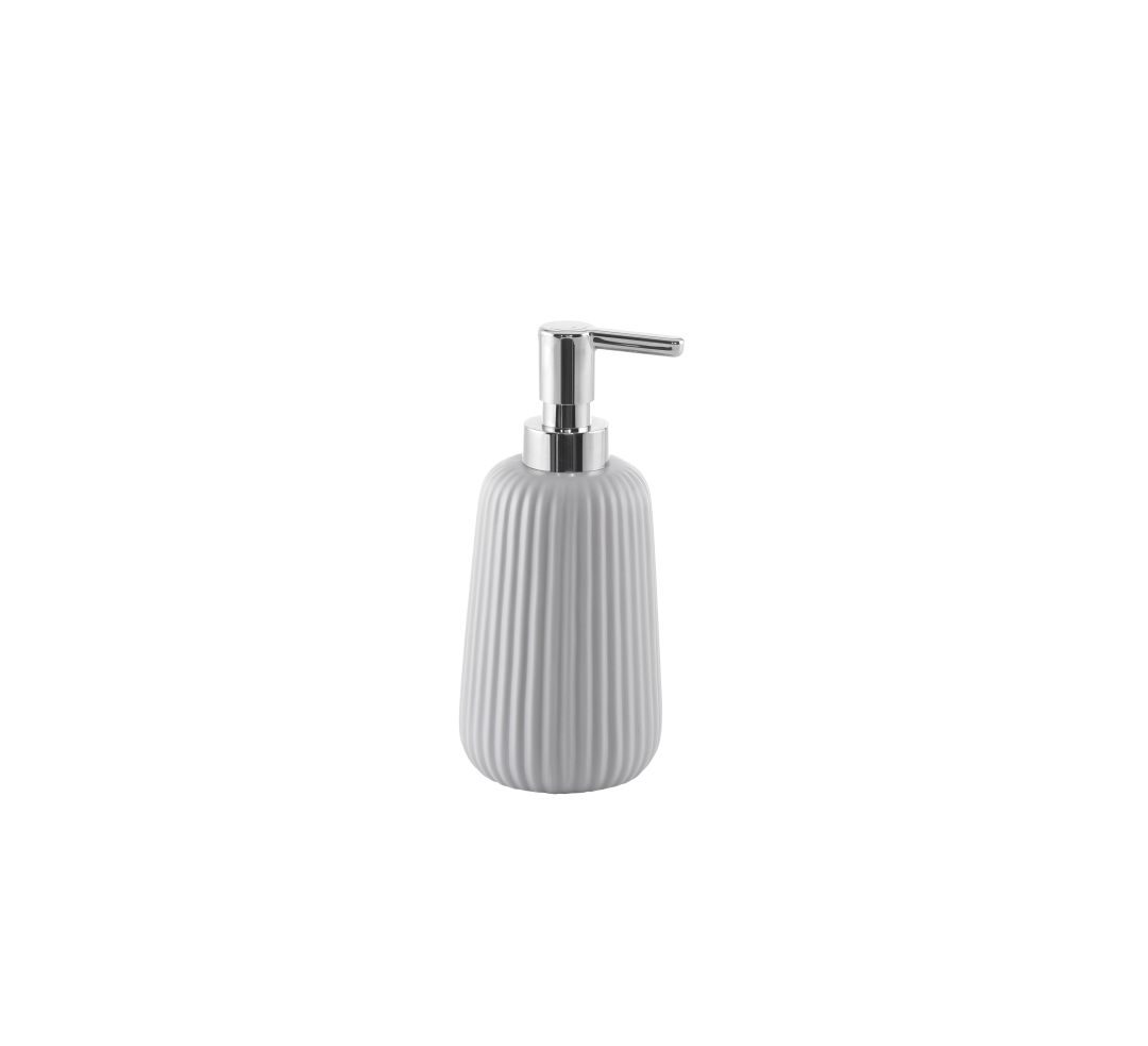 Dispenser per sapone liquido in ceramica grigia serie Dory