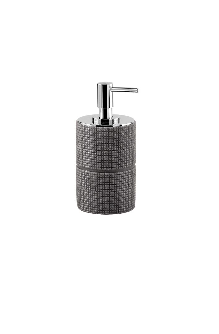 Dosatore per sapone liquido in resina grigia