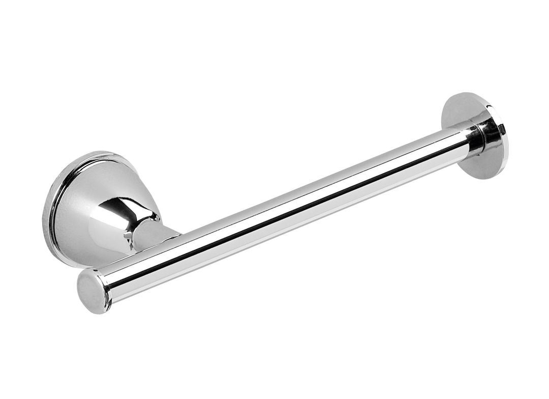 Portarotolo acciaio cromato a barra della serie Gemma
