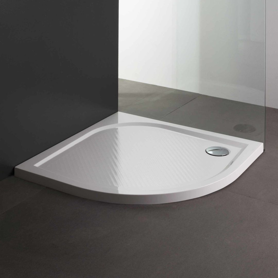 Piatto doccia semicircolare a filo pavimento