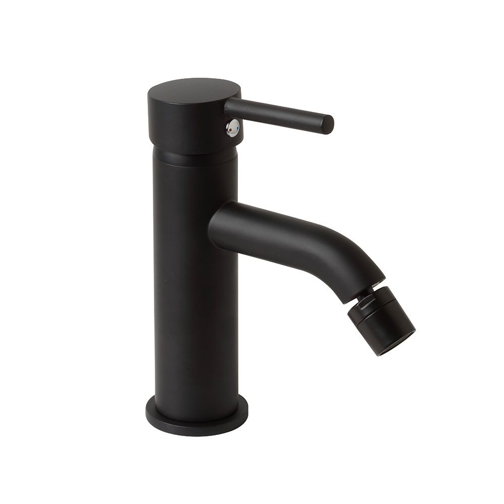 Miscelatore bidet di design nero opaco