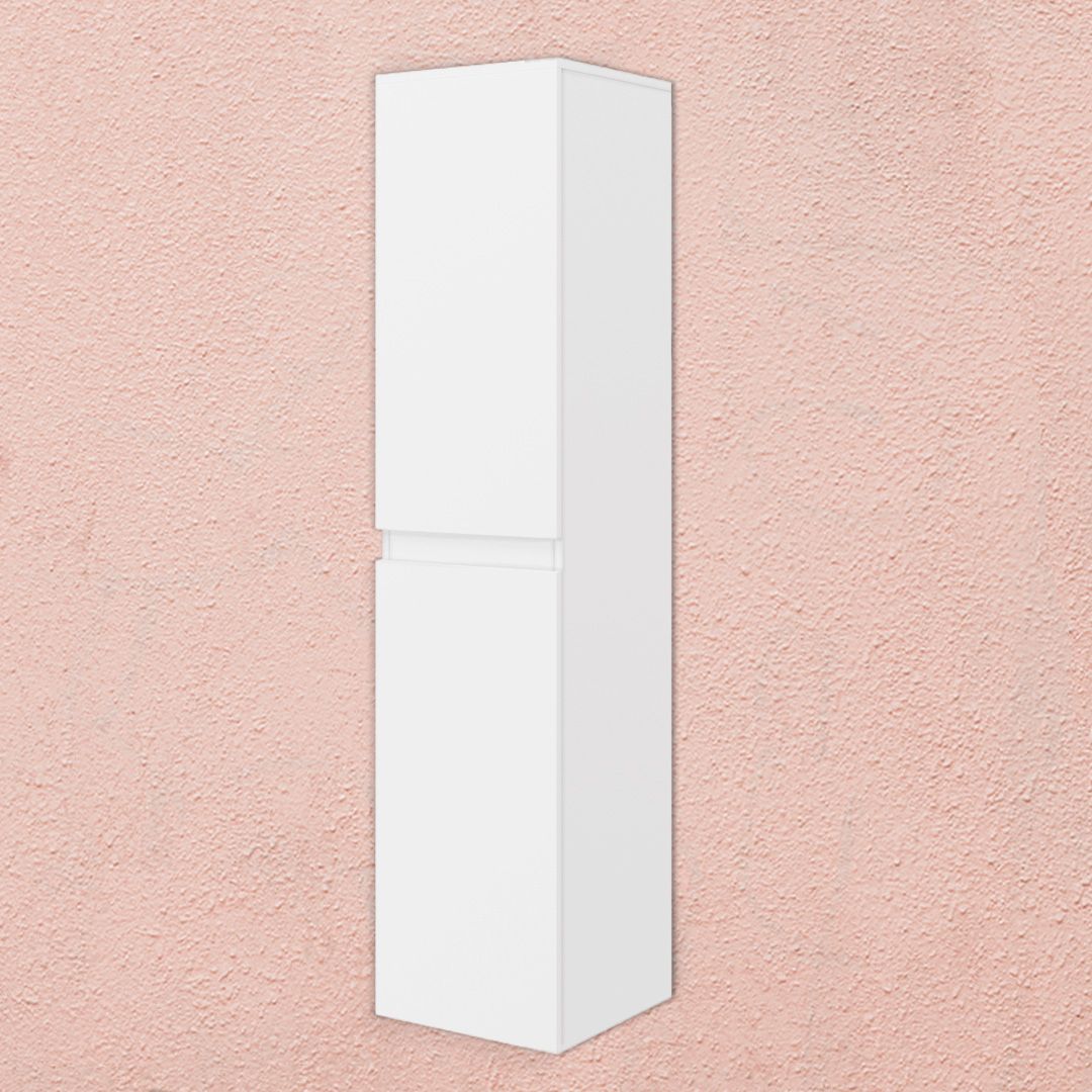 Colonna bagno bianco lucido da appendere