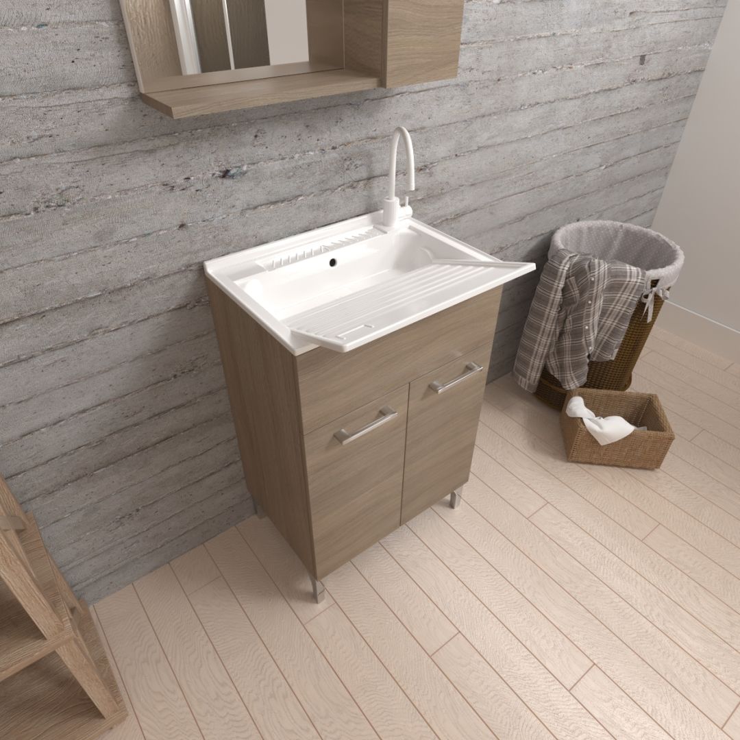 Mobile lavatoio 50x50 quercia naturale