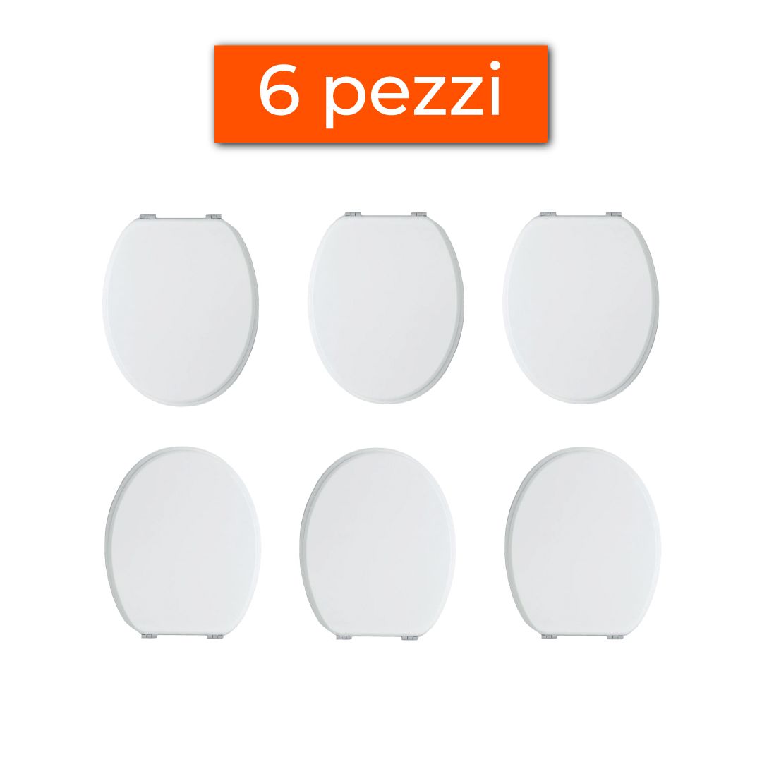 Offerta 6 sedili wc in mdf compatibilità universale