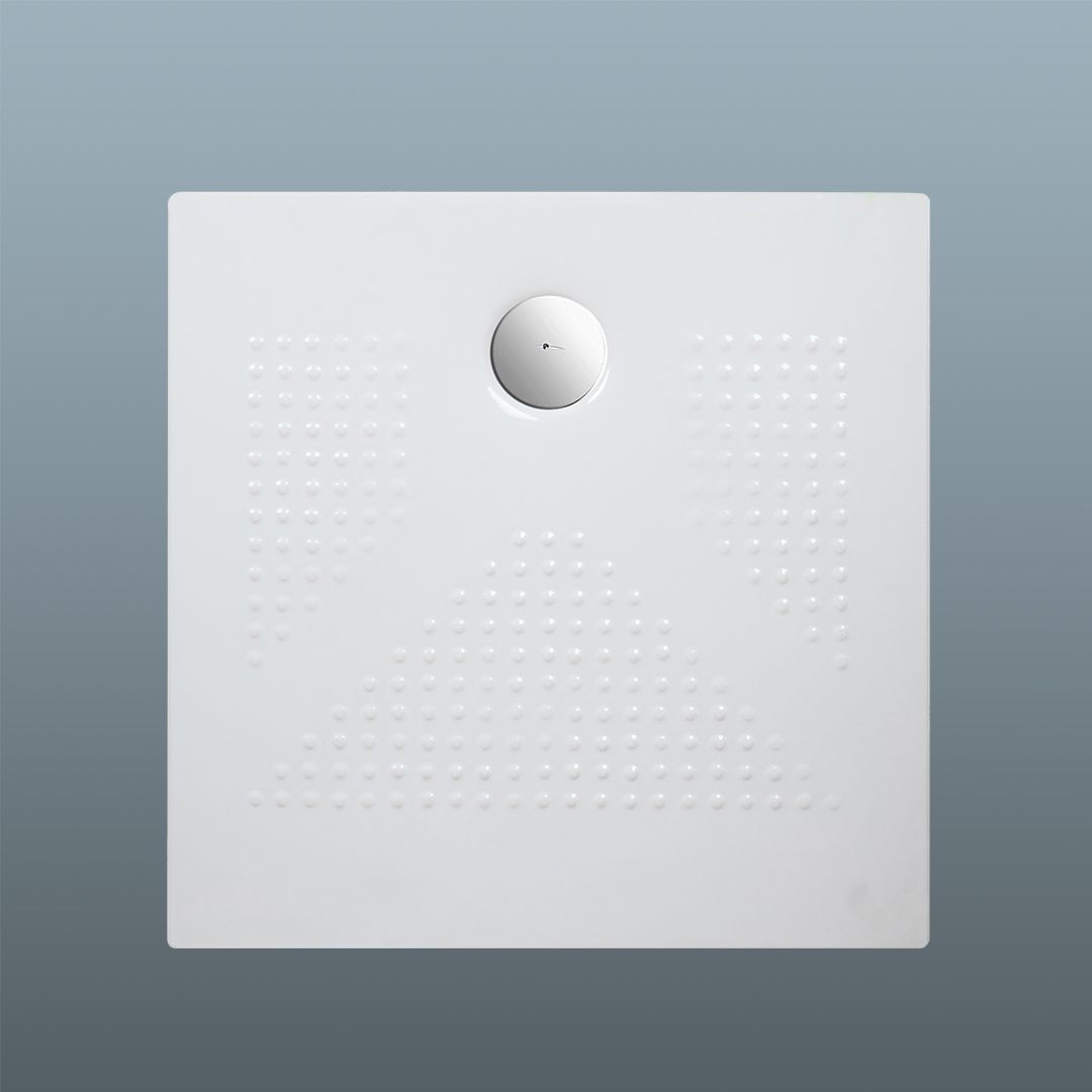 Piatto doccia 80x80 ceramica 3cm bianco