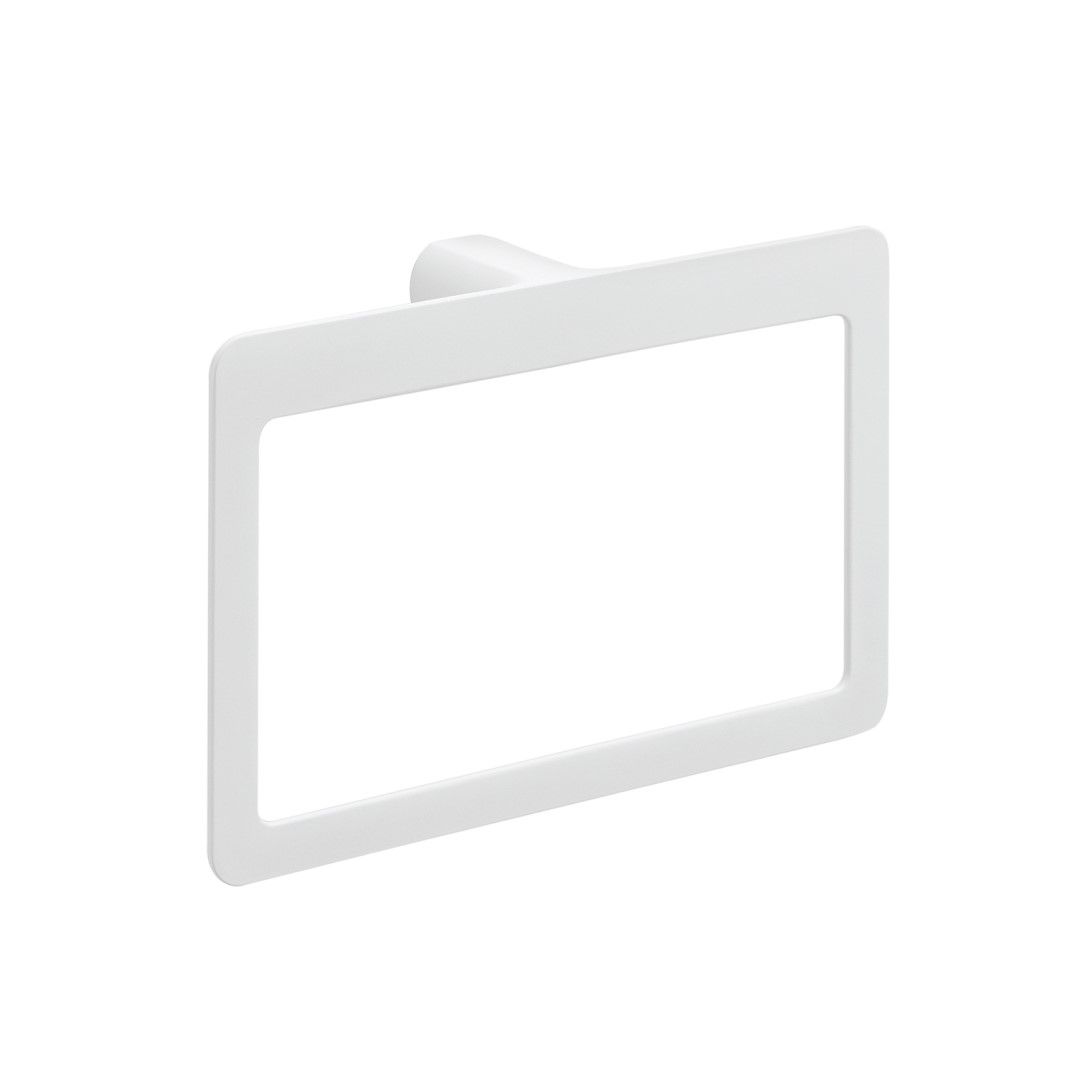 Portasalviette ad anello a muro bianco opaco