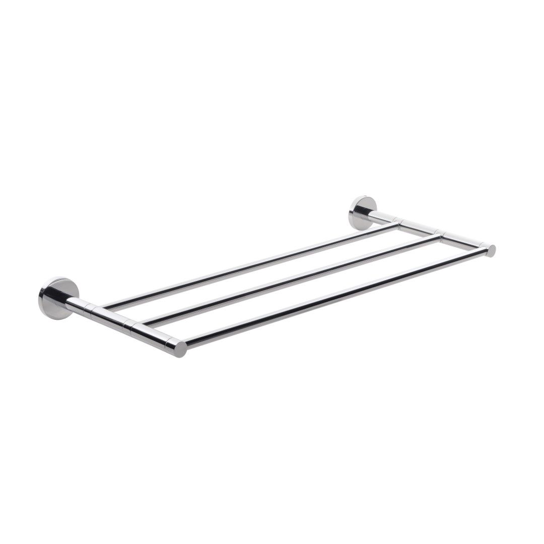 Porta asciugamani da parete in acciaio inox cromato