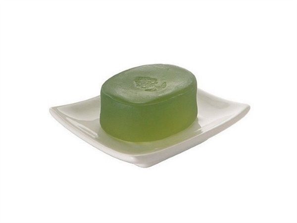 Porta saponetta da appoggio in elegante ceramica bianca di forma quadrata