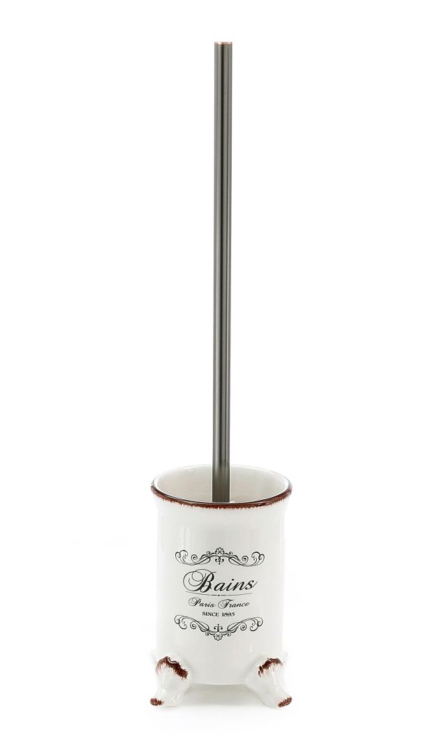 Portascopino in ceramica con decorazioni serie Amelia