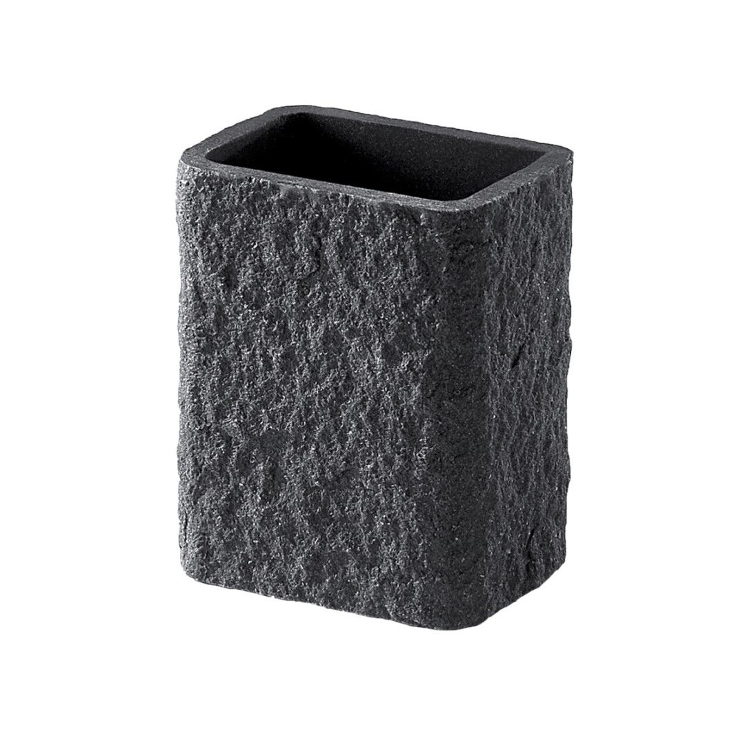 portaspazzolini in resina antracite gelso