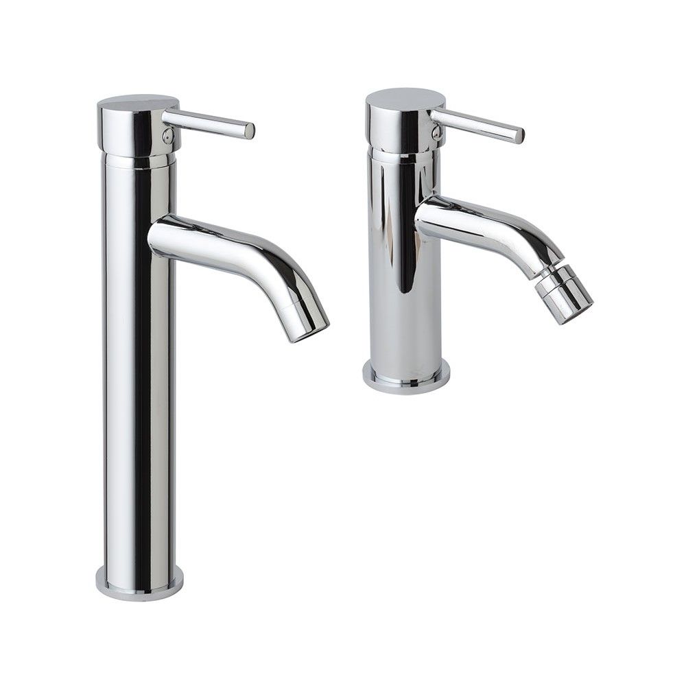 Coppia rubinetti per lavabo alto e bidet