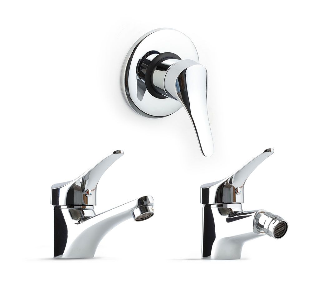 Set lavabo, bidet e incasso doccia