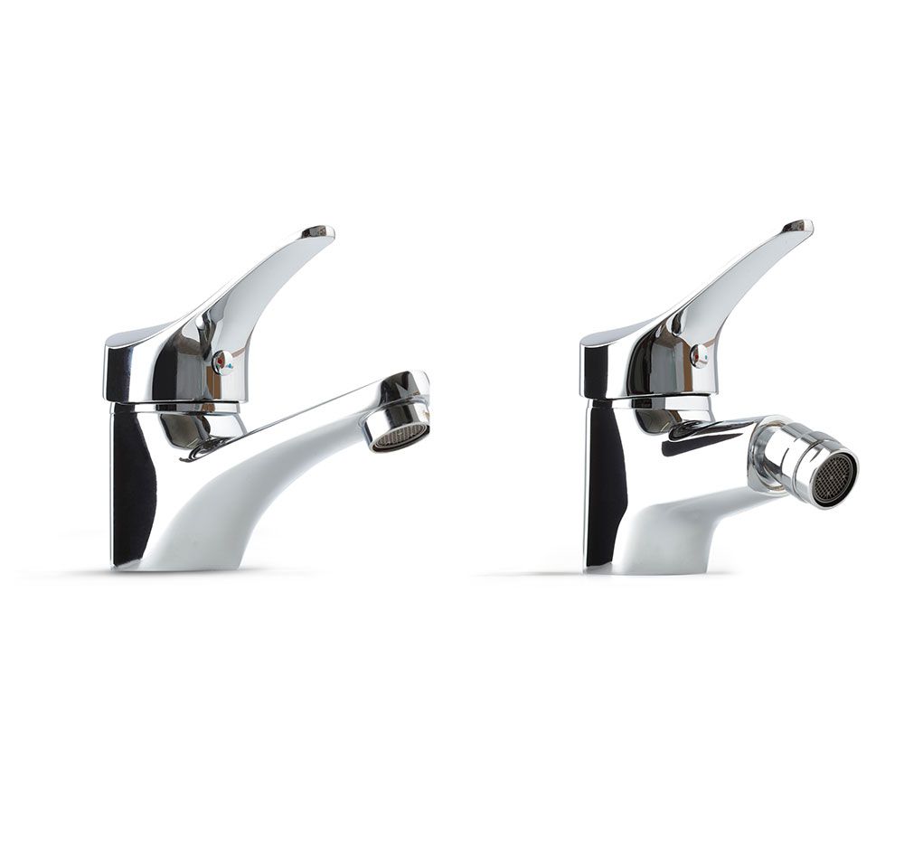 Set rubinetteria lavabo e bidet
