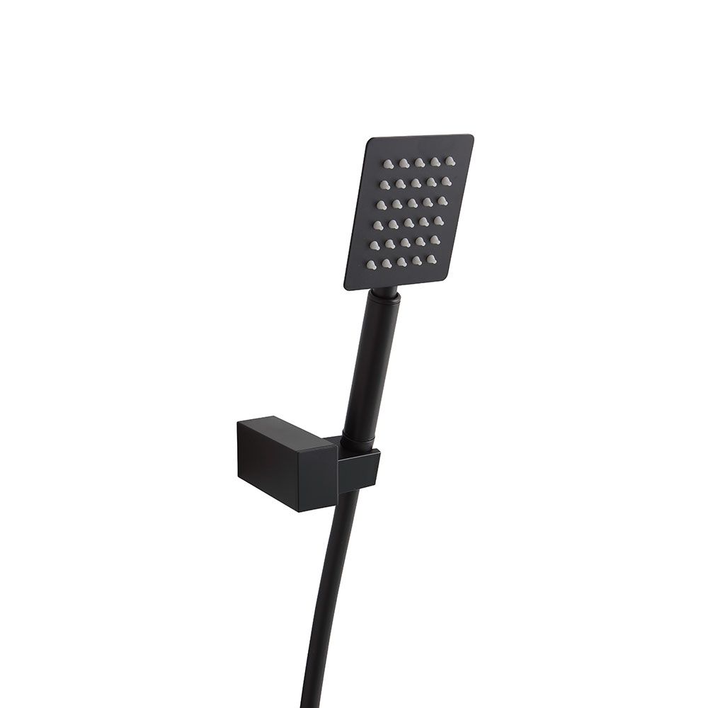 Kit doccia quadrato nero opaco