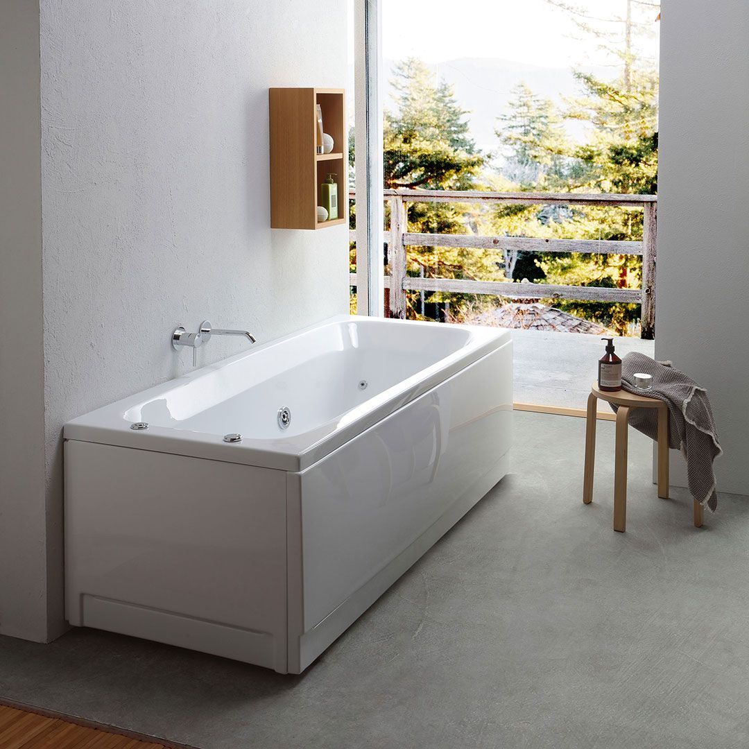 Vasca idromassaggio per il bagno in acrilico bianco