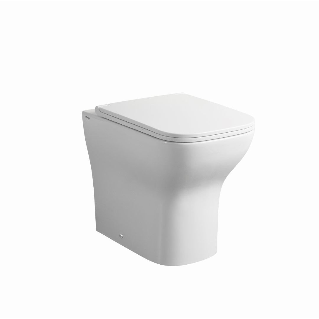 Vaso wc a terra filo muro bianco lucido