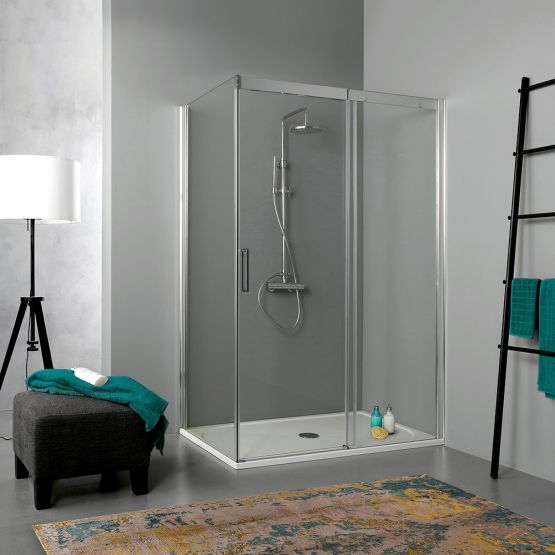 box doccia 80x140 con porta scorrevole e lato fisso Dream box doccia 80x140 con porta scorrevole e lato fisso Dream