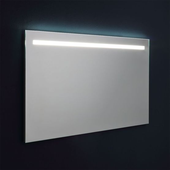 Specchio con fascia a led superiore retroilluminato 120x70 cm